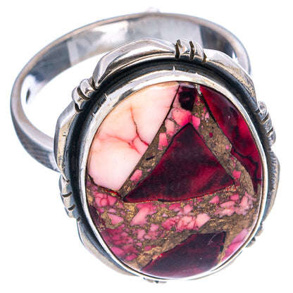 Red Dahlia Mohave Turquoise Ring Size 6.5 (.925 Sterling Silver)