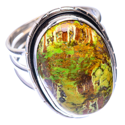 Large Gaspeite Ring Size 10.5 (925 Sterling Silver) R141473