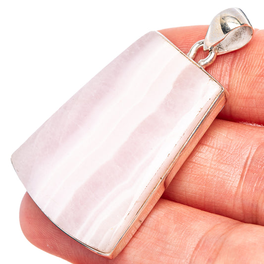 Pink Opal Pendant 1 3/4" (925 Sterling Silver) P43135