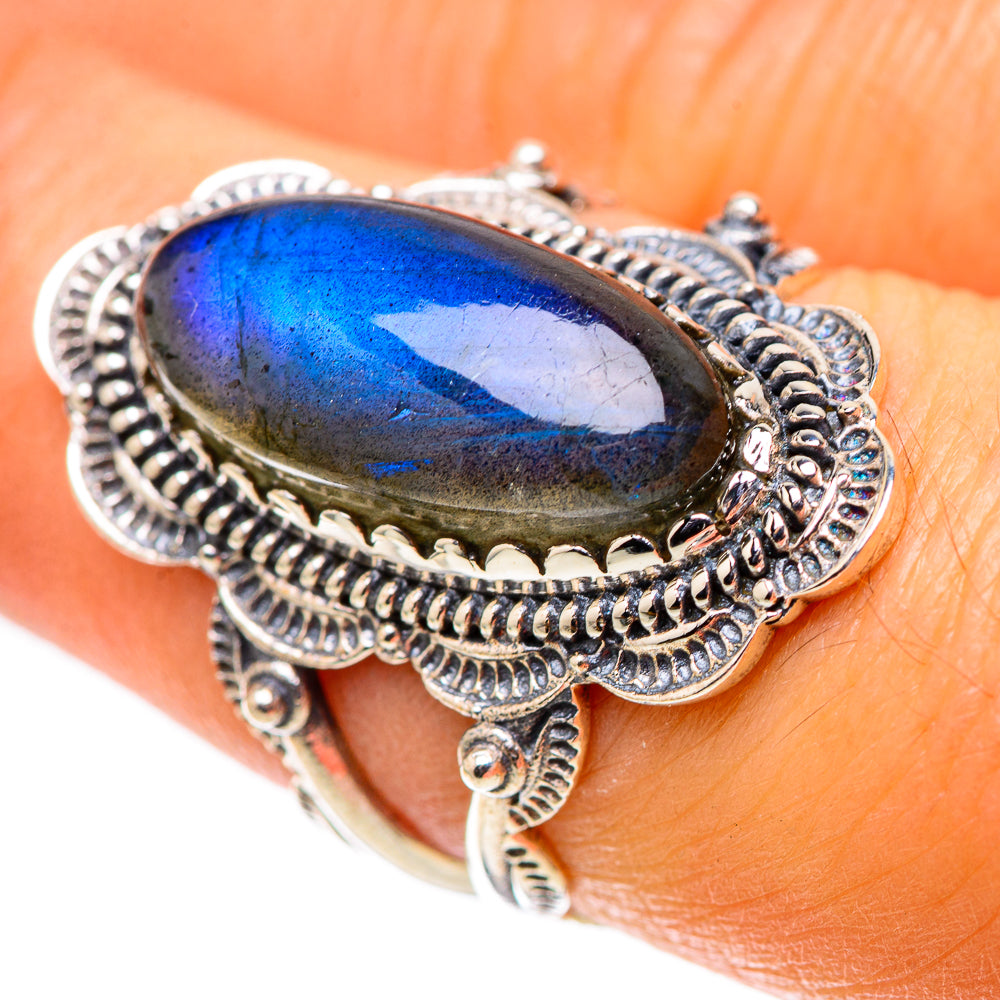 Labradorite Ring Size 7 (925 Sterling Silver) RING138376