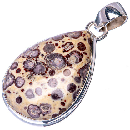 Poppy Jasper Pendant 1 5/8" (925 Sterling Silver) P40802