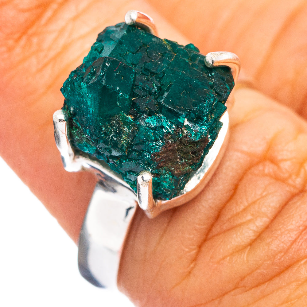 Dioptase Ring Size 6.25 (.925 Sterling Silver)