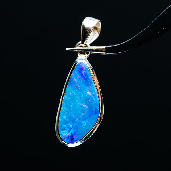 Premium Australian Fire Opal Pendant  1 3/8" (.925 Sterling Silver)