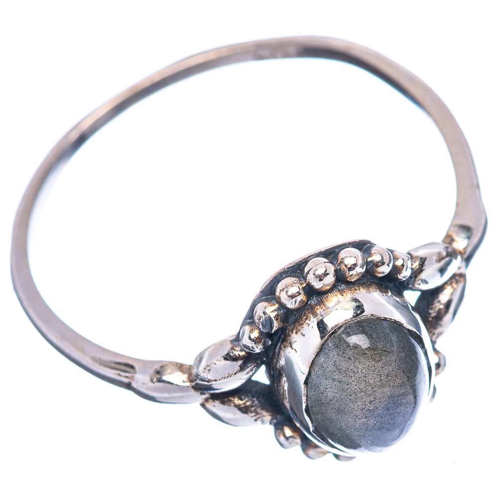 Dainty Labradorite Ring Size 5.75 (.925 Sterling Silver)