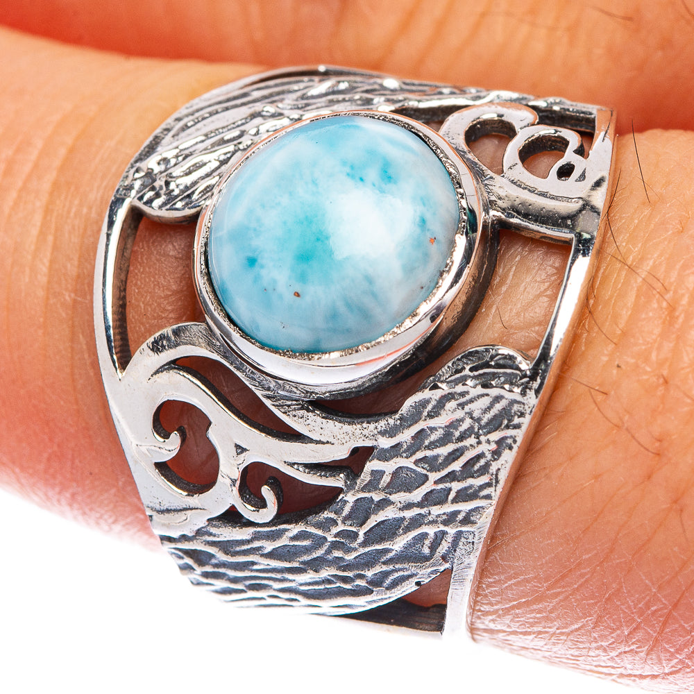 Larimar Ring Size 8 (925 Sterling Silver) R144580