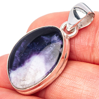 Rare Mexican Purple Opal 925 Sterling Silver Pendant 1 1/4" (925 Sterling Silver) P42613