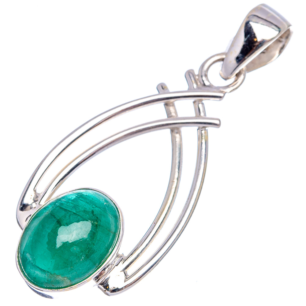 Premium Zambian Emerald Pendant 1 3/4" (.925 Sterling Silver)