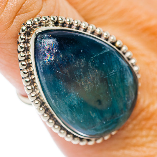 Multi-Fluorite Ring Size 9 (German Silver)