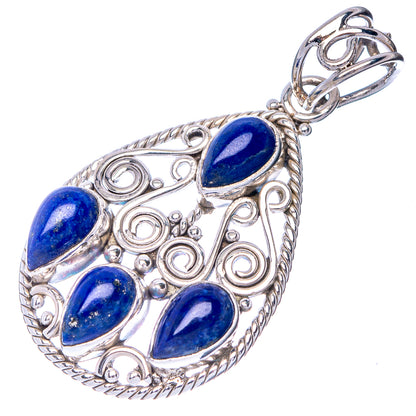 Lapis Lazuli Pendant 1 5/8" (925 Sterling Silver) P41030