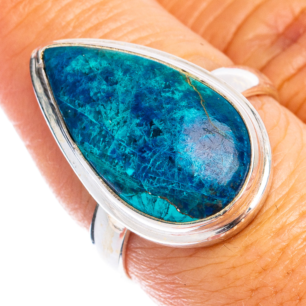 Shattuckite Ring Size 7.75 (925 Sterling Silver) R8484