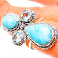 Signature Large Larimar, Blue Topaz Ring Size 7.5 (925 Sterling Silver) RING138181