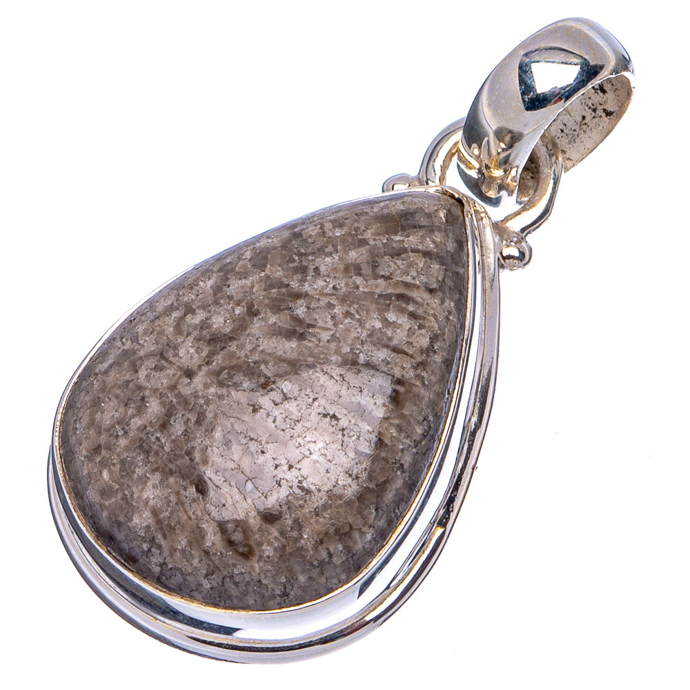 Stingray Coral Pendant 1 1/4" (.925 Sterling Silver)