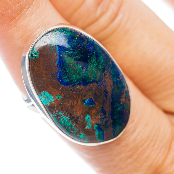 Premium Azurite Ring Size 7.5 (.925 Sterling Silver)