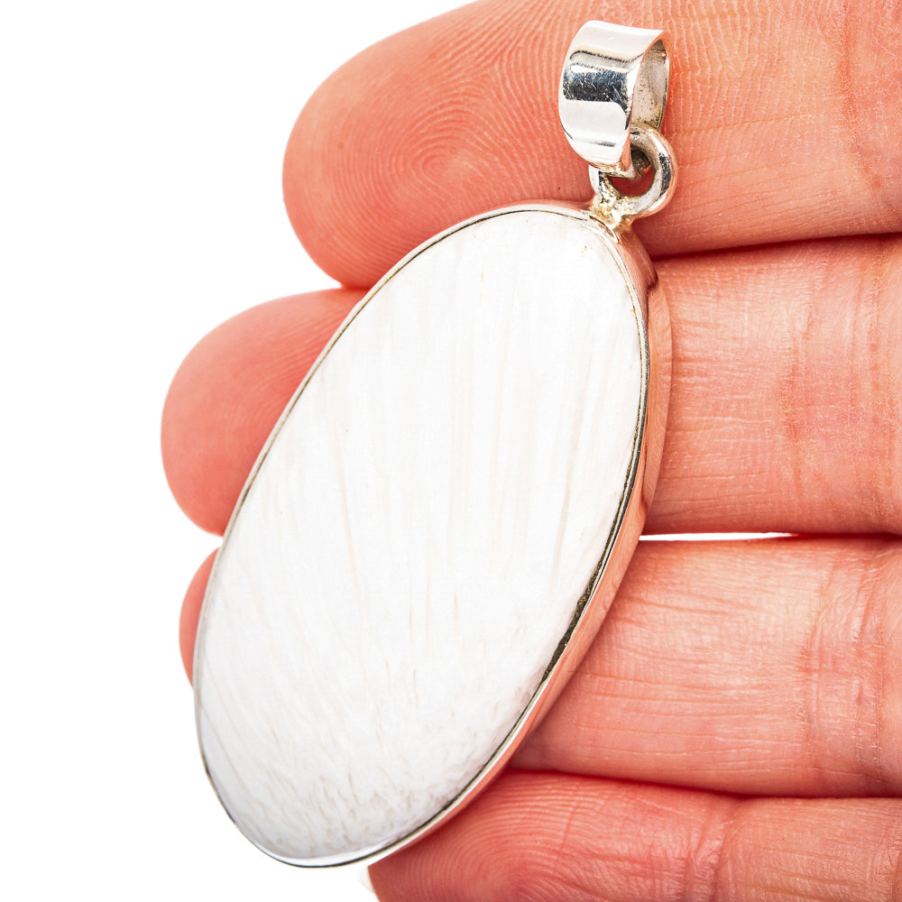 Scolecite Pendant 2 1/8" (.925 Sterling Silver)