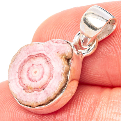 Rare Rhodochrosite Stalactite Pendant 7/8" (925 Sterling Silver) P42963