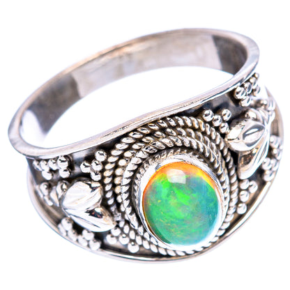 Rare Ethiopian Opal Ring Size 8.5 (.925 Sterling Silver)