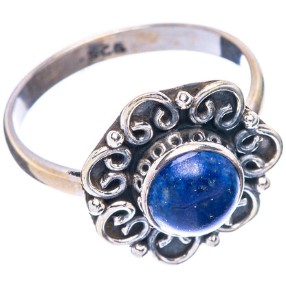Lapis Lazuli Ring Size 7.5 (925 Sterling Silver) R5650