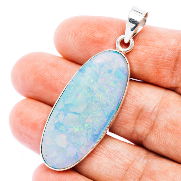 Premium Monarch Opal Pendant 2 1/8" (.925 Sterling Silver)
