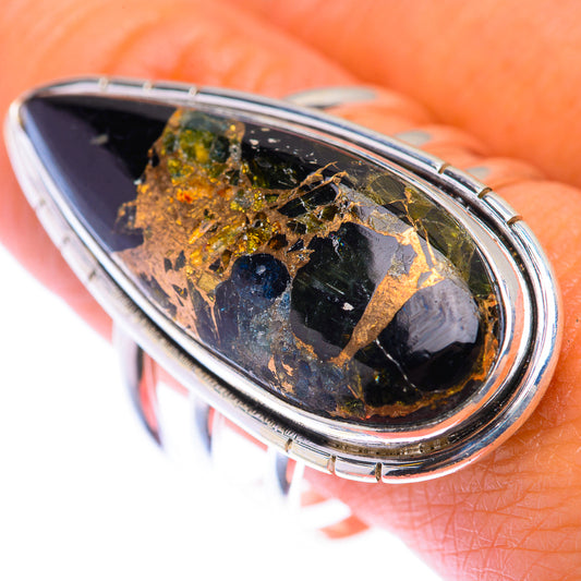 Large Mohave Black Onyx Ring Size 10.75 (925 Sterling Silver) RING139990