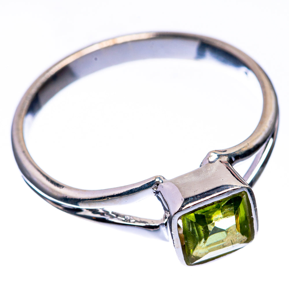Peridot Dainty Ring Size 6 (925 Sterling Silver) R142597