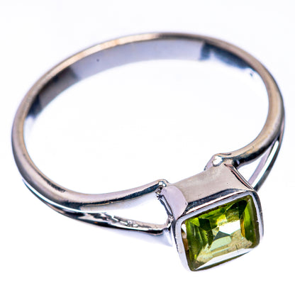 Peridot Dainty Ring Size 6 (925 Sterling Silver) R142597