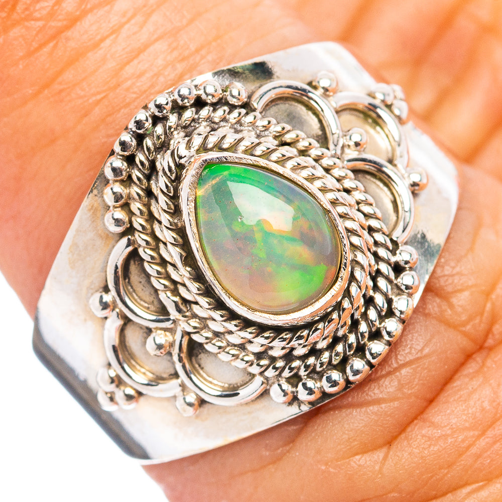 Ethiopian Opal Ring Size 6.5 (.925 Sterling Silver)