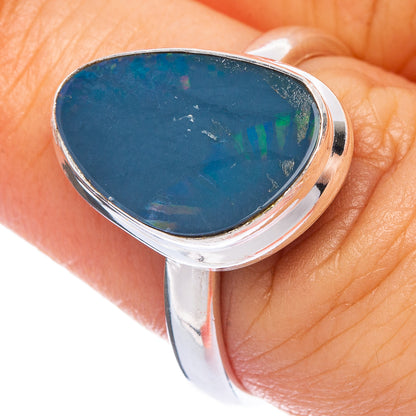 Rare Australian Fire Opal Ring Size 7.75 (925 Sterling Silver) R145608