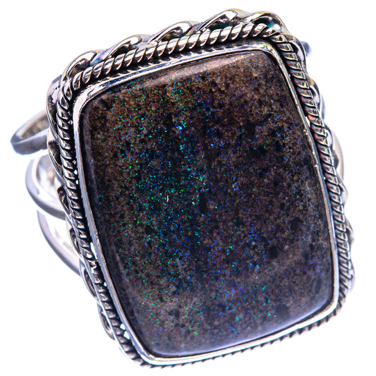 Large Andamooka Opal Ring Size 13.25 (925 Sterling Silver) R142216