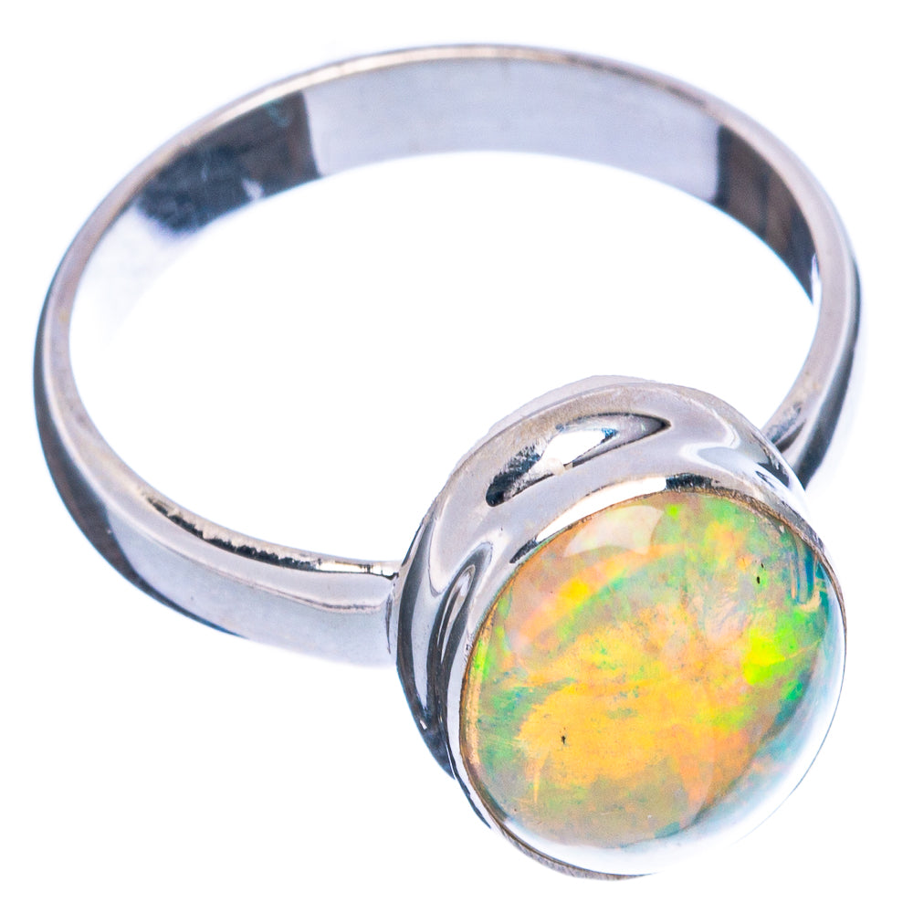 Rare Large Ethiopian Opal Ring Size 8 (925 Sterling Silver) R4885