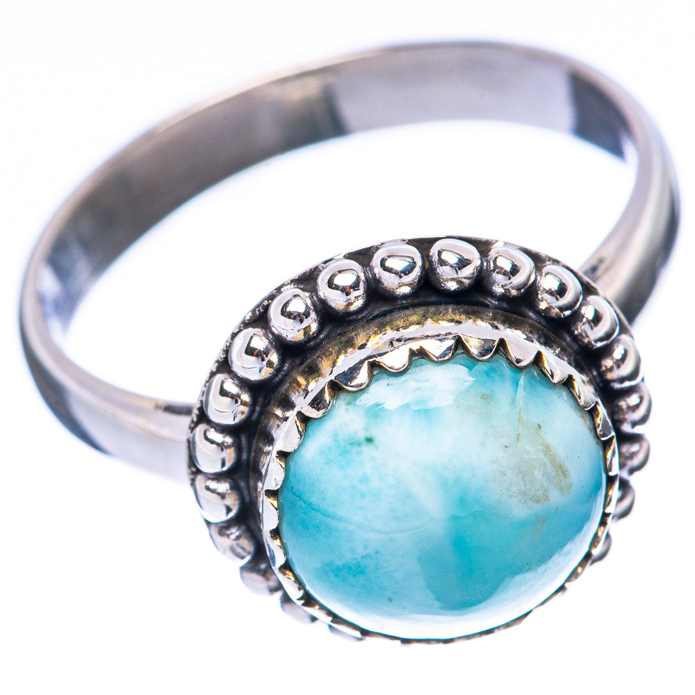Larimar Ring Size 8.5 (925 Sterling Silver) R2204