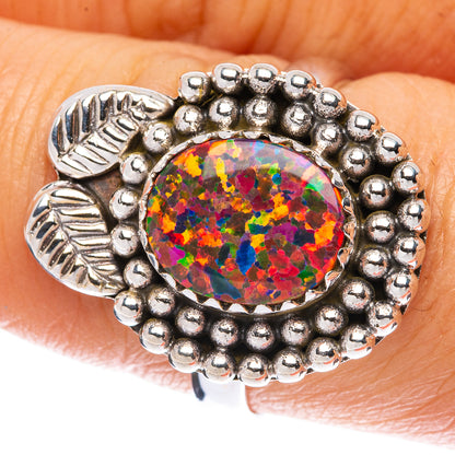 Synthetic Opal Ring Size 8 (925 Sterling Silver) R146164