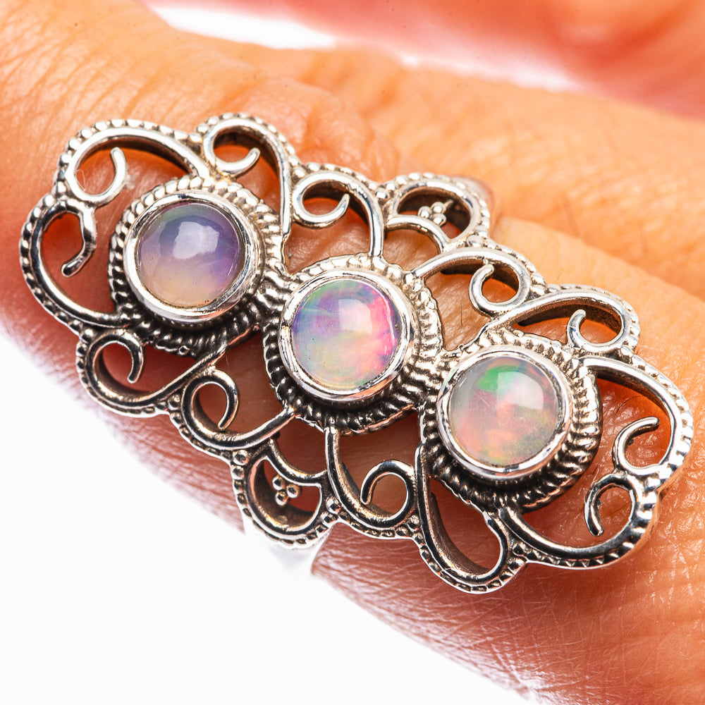 Natural Ethiopian Opal Ring Size 8 (925 Sterling Silver) R142245