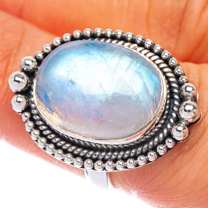 Rainbow Moonstone Ring Size 6 (925 Sterling Silver) R144699