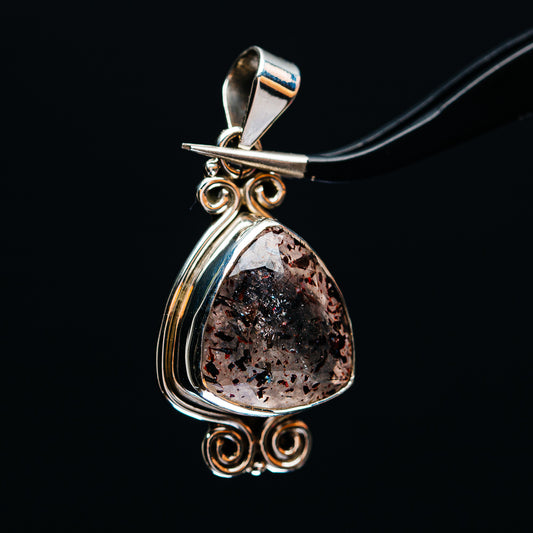 Premium Faceted Lepidocrocite Pendant 1 1/2" (.925 Sterling Silver)