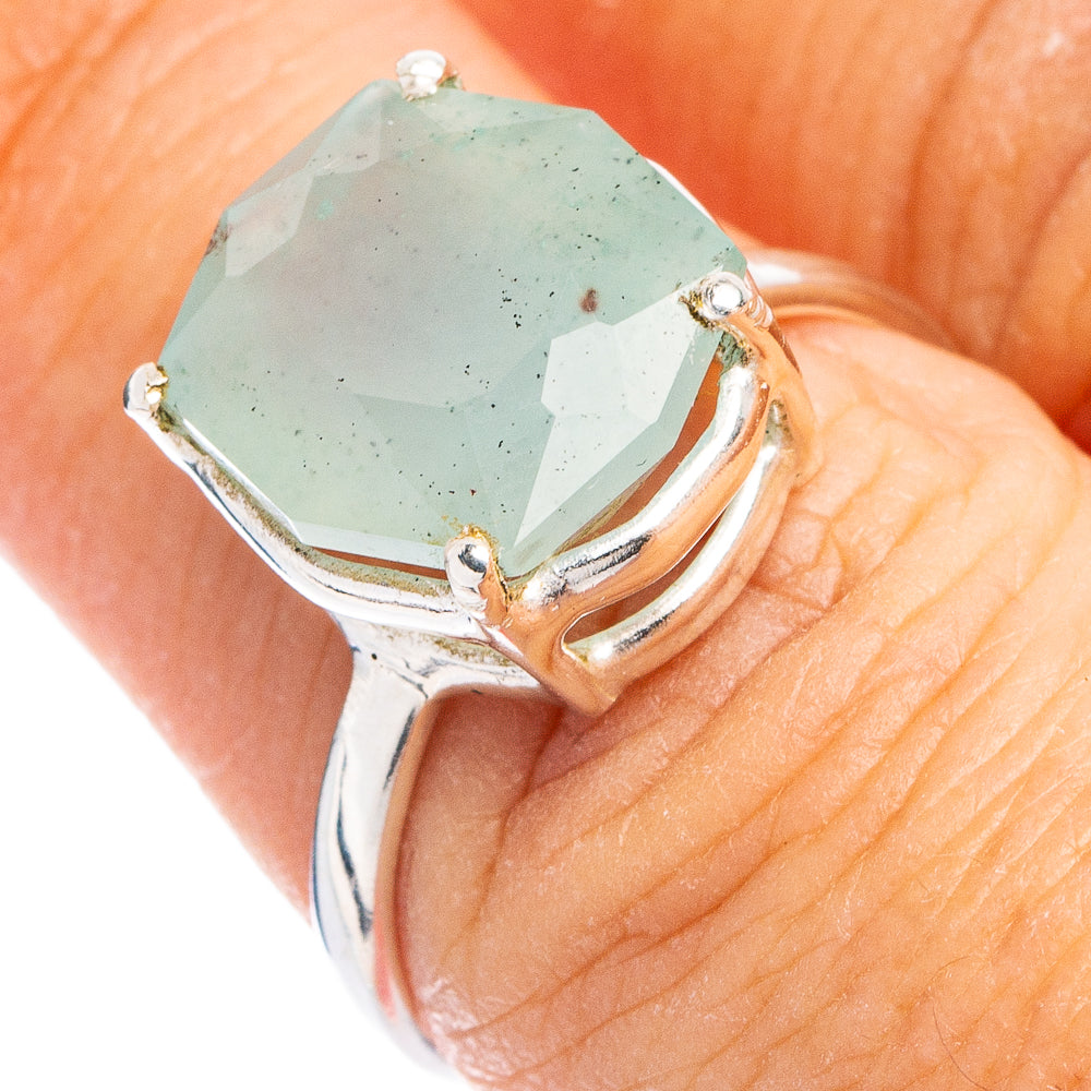 Rare Gem Silica Ring Size 7.5 (.925 Sterling Silver)