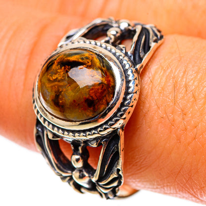 Golden Pietersite Ring Size 10 (925 Sterling Silver) RING138712