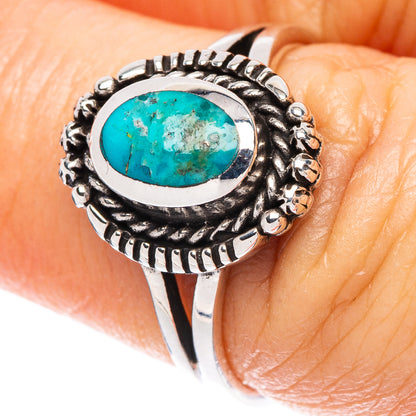 Arizona Turquoise Ring Size 6.5 (925 Sterling Silver) R2424