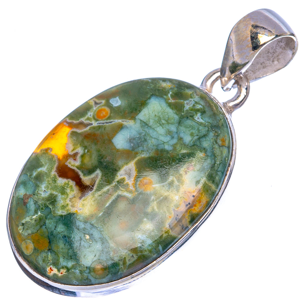 Rainforest Opal Pendants 1 3/8" (925 Sterling Silver) P43255