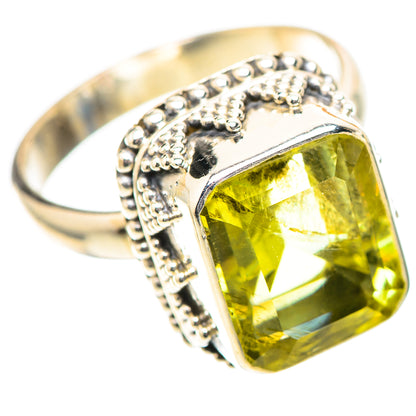 Faceted Citrine Ring Size 8.25 (925 Sterling Silver) RING139195