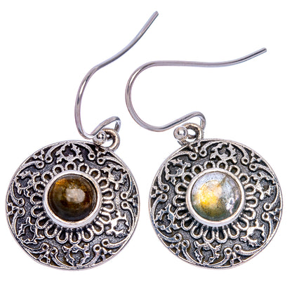 Labradorite Earrings 1 1/4" (925 Sterling Silver) E433216