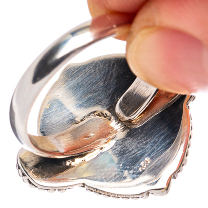 Rare Sonoran Gold Turquoise Ring Size 8 (925 Sterling Silver) R8602