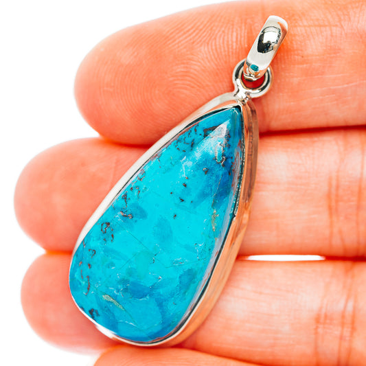 Persian Turquoise Pendant 1 3/4" (German Silver)