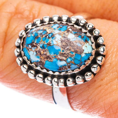 Rare Golden Hills Turquoise Ring Size 8 (925 Sterling Silver) R2974
