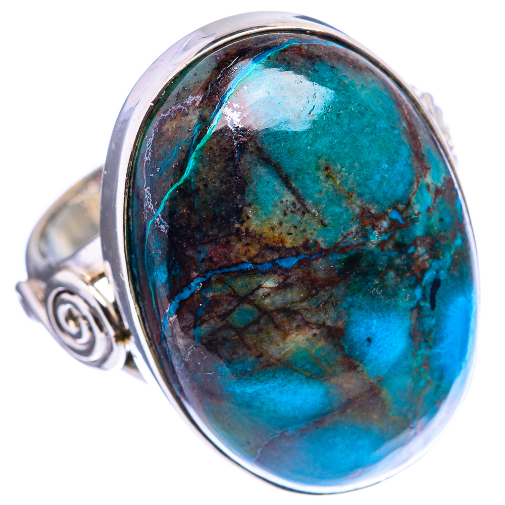 Large Tibetan Turquoise Ring Size 10 (925 Sterling Silver) R142895