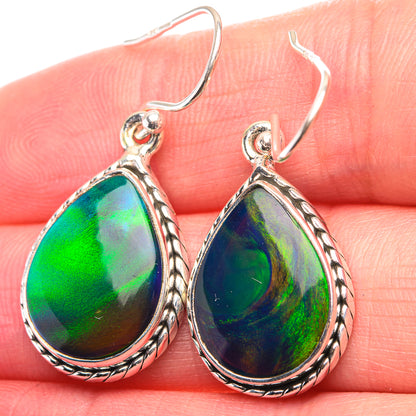 Aura Opal Earrings 1 3/8" (925 Sterling Silver) EARR432149