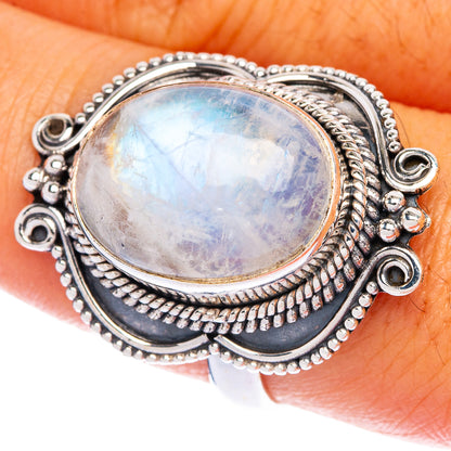 Rainbow Moonstone Ring Size 8.75 (925 Sterling Silver) R144433
