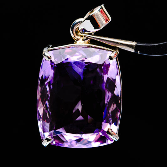 Premium Brazilian Amethyst Pendant 1 1/4" (.925 Sterling Silver)