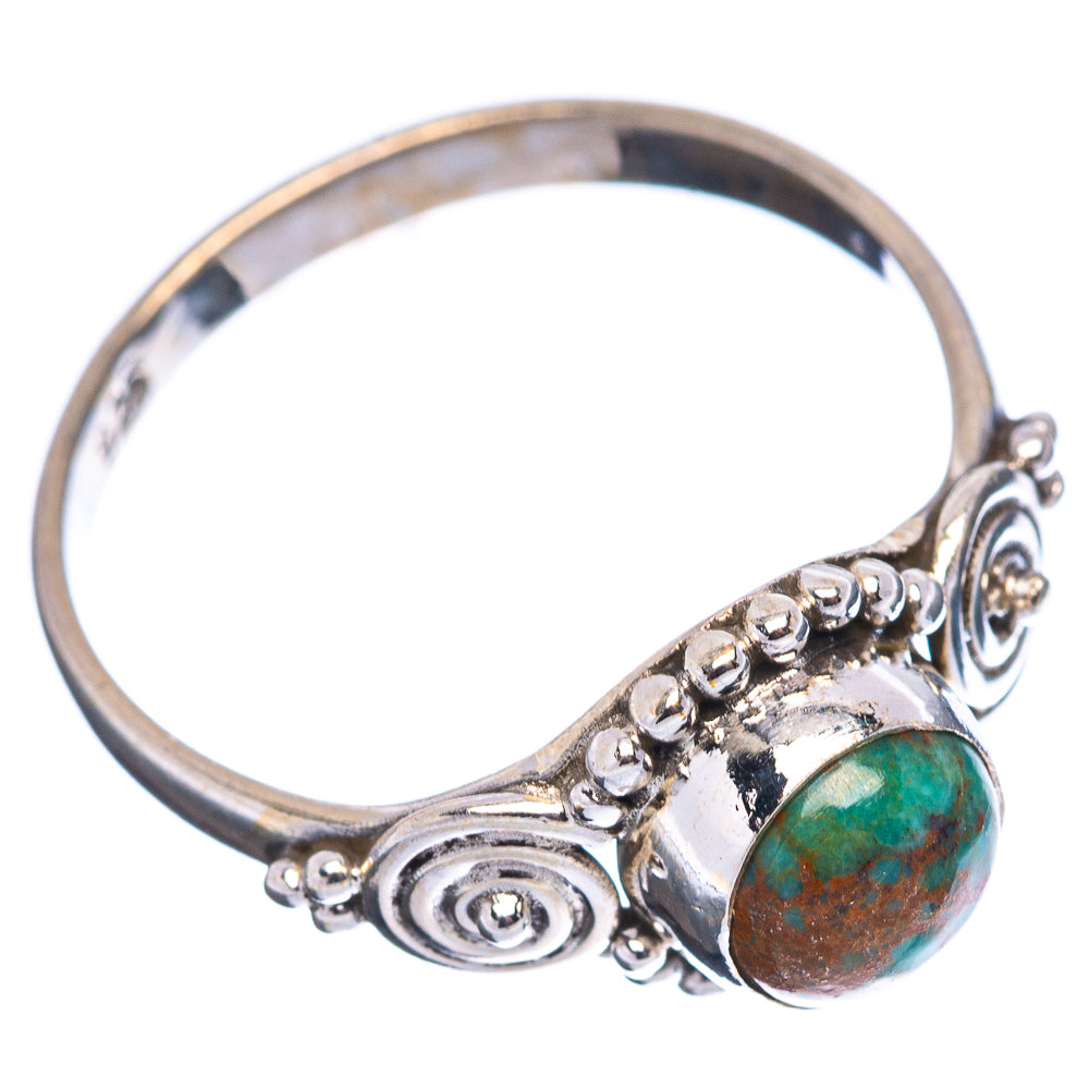 Dainty Mojave Turquoise Ring Size 6 (.925 Sterling Silver)
