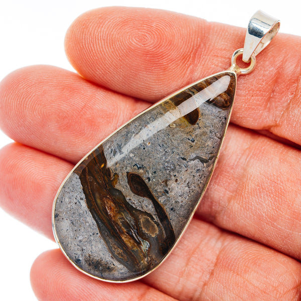 Premium Rock Calcy Pendant 2 1/4" (.925 Sterling Silver)