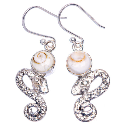 Value Shiva Eye Snake Earrings 1 3/8" (925 Sterling Silver) E1317